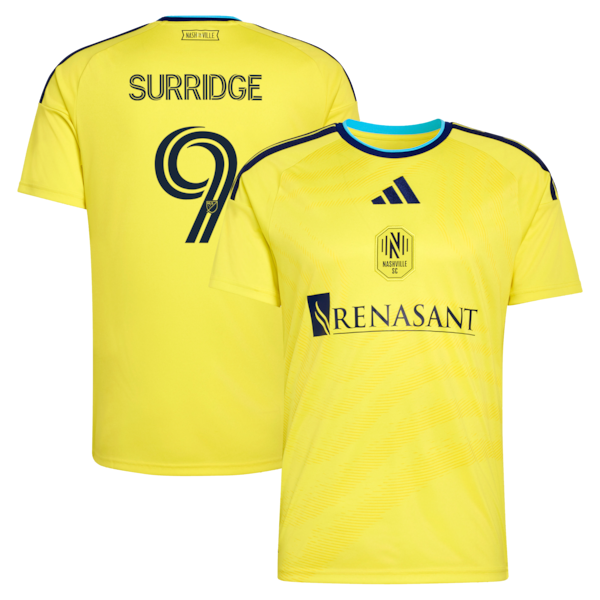 Adidas Nashville SC 2026 The Reverb Kit Replica Custom Jersey Yellow
