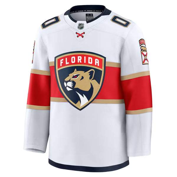Selfika Florida Panthers Fanatics Away Premium Custom Jersey - White