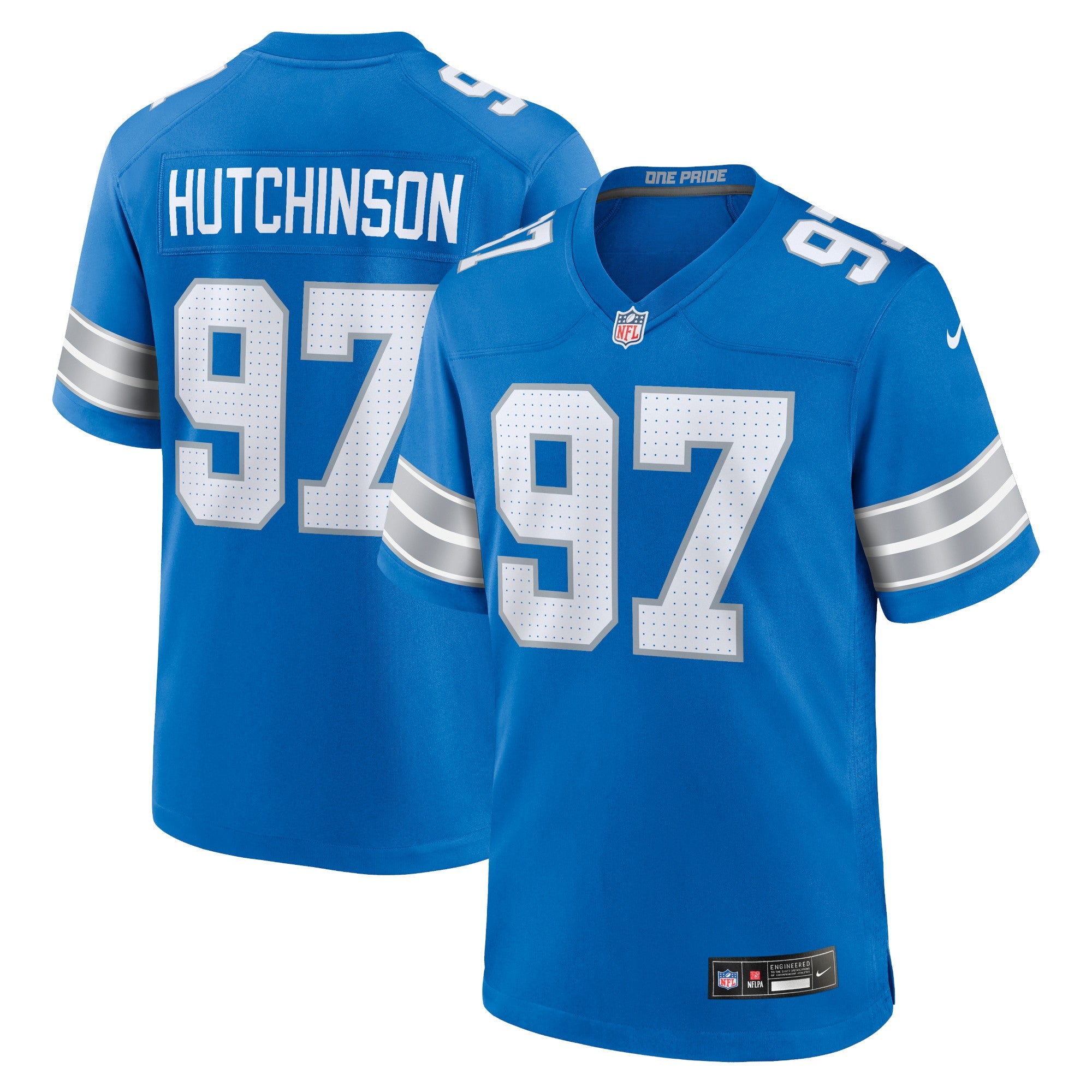 Nike Aidan Hutchinson Detroit Lions Game Jersey Blue