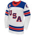 Selfika Nike Quinn Hughes US Hockey 2026 Away Jersey - White