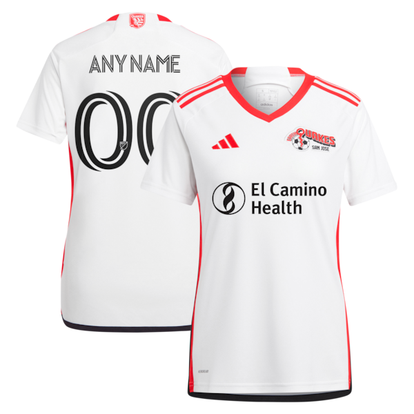 Adidas San Jose Earthquakes Women's 2025 The 50 Kit Replica Custom Jersey White