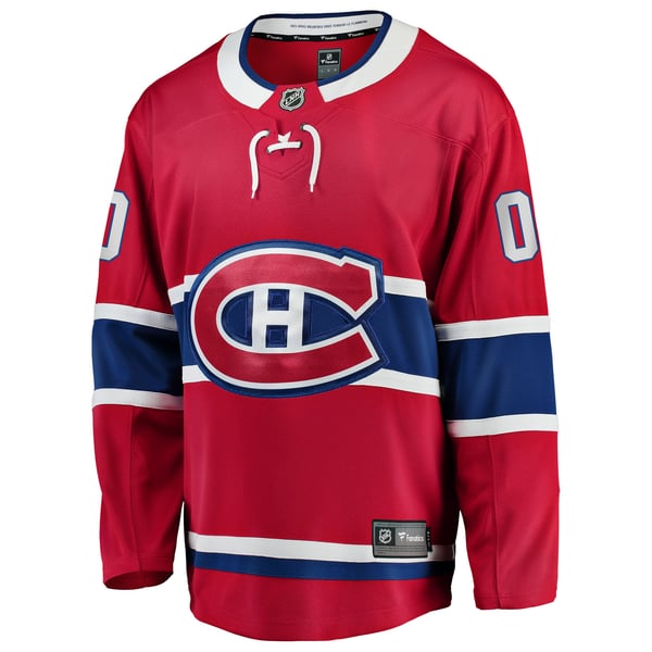 Selfika Montreal Canadiens Fanatics Home Breakaway Custom Jersey Red