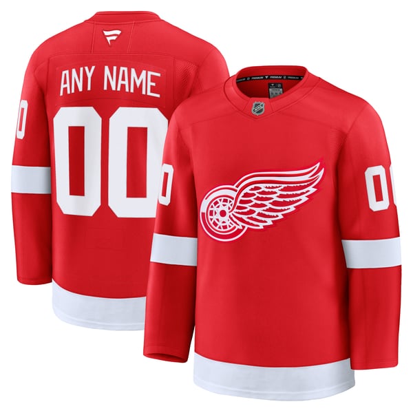 Selfika Detroit Red Wings Fanatics Home Premium Custom Jersey