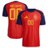 adidas Spain National Team 2026 Home Player Edition Custom Jersey – Red/Yellow - Jersey Teams World