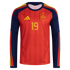 adidas Spain National Team 2026 Home Supporter Edition Long Sleeve Jersey – Lamine Yamal #19 – Red - Jersey Teams World