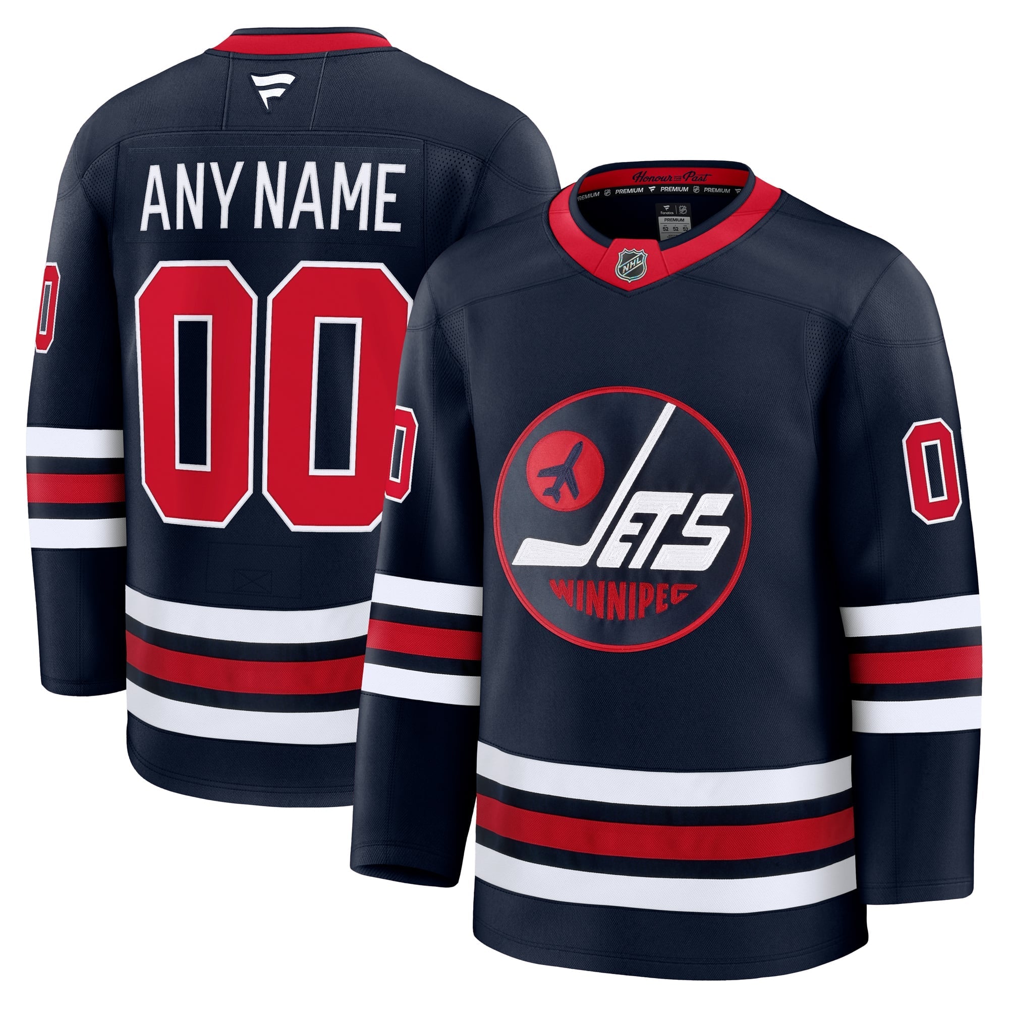 Selfika Winnipeg Jets Fanatics Alternate Premium Custom Jersey