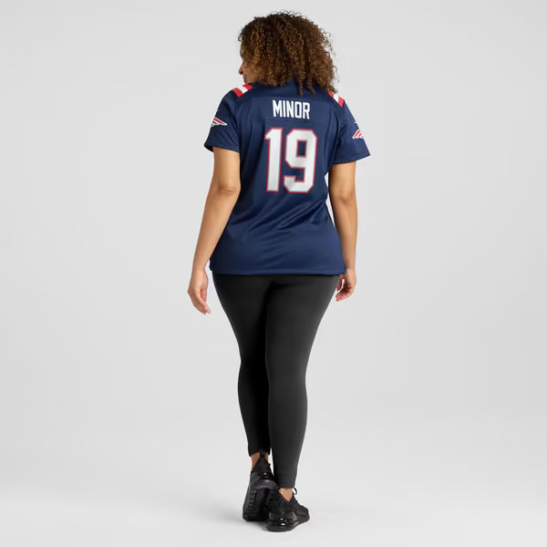 Kobee Minor New England Patriots Nike Women's Team Game Jersey - Navy