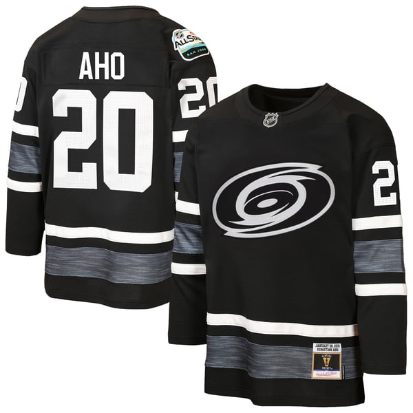 Selfika Youth Mitchell & Ness Sebastian Aho Carolina Hurricanes 2019 All-Star Jersey