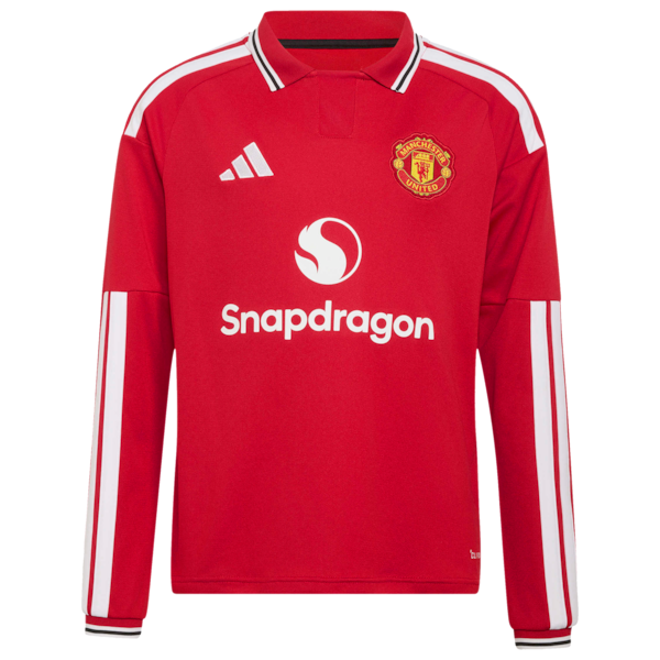 Adidas Bruno Fernandes Manchester United 2026/27 Home Replica Long Sleeve Jersey Red