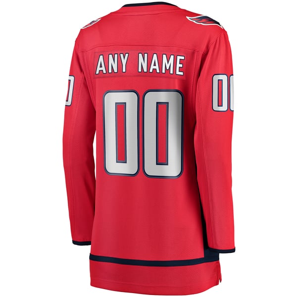 Selfika Fanatics Women's Washington Capitals Home Breakaway Custom Jersey Red