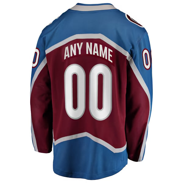 Selfika Colorado Avalanche Fanatics Home Breakaway Custom Jersey