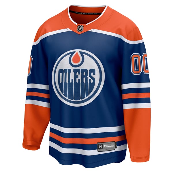 Selfika Edmonton Oilers Fanatics Home Breakaway Custom Jersey