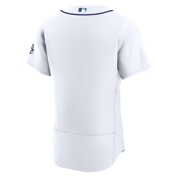 Seattle Mariners Nike 50th Anniversary Patch Home Authentic Jersey - White