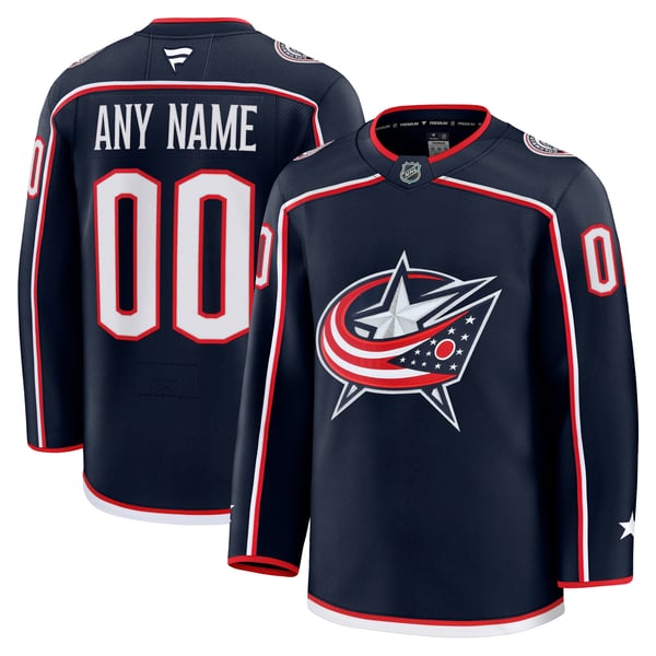 Selfika Columbus Blue Jackets Fanatics Home Premium Jersey Navy