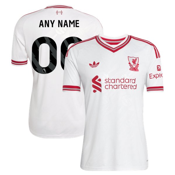Liverpool adidas 2026/27 Away Replica Custom Jersey - White
