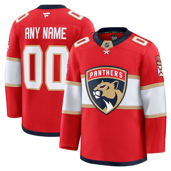Selfika Florida Panthers Fanatics Home Premium Custom Jersey Red