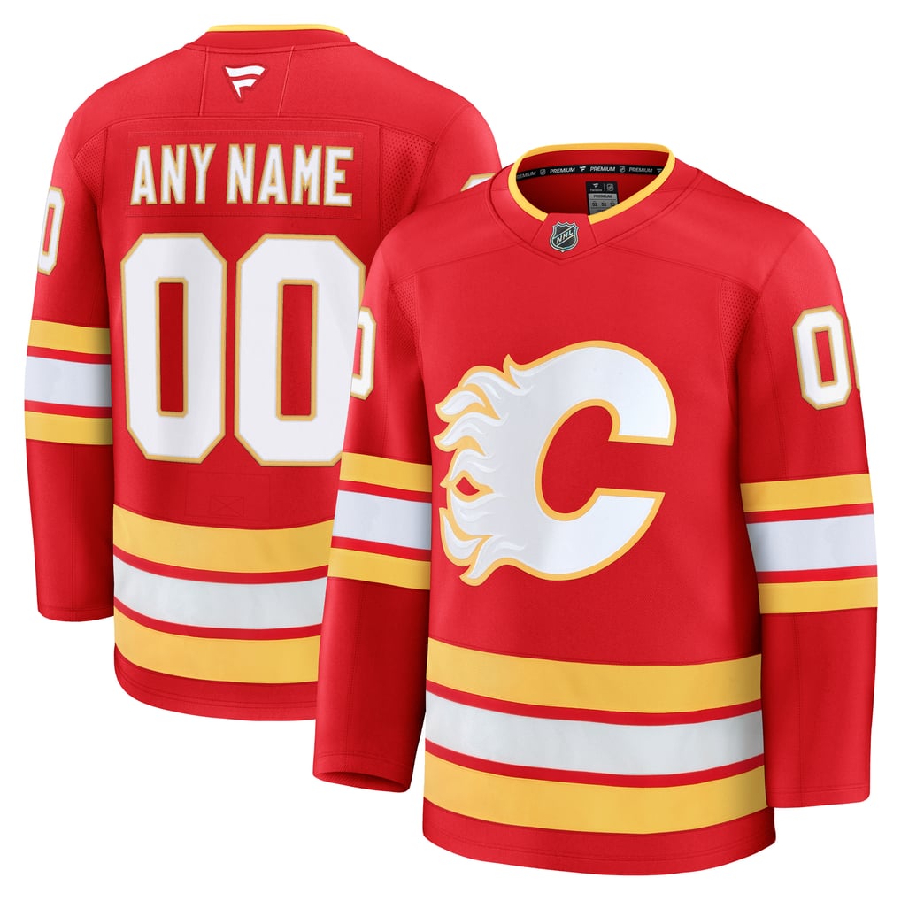 Selfika Fanatics Calgary Flames Home Premium Custom Jersey
