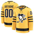 Selfika Fanatics Pittsburgh Penguins Alternate Premium Custom Jersey - Gold