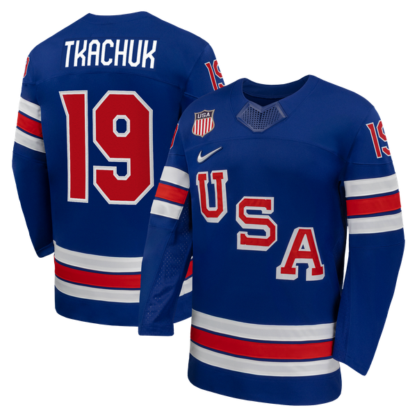 Selfika Matthew Tkachuk Nike US Hockey 2026 Home Replica Jersey