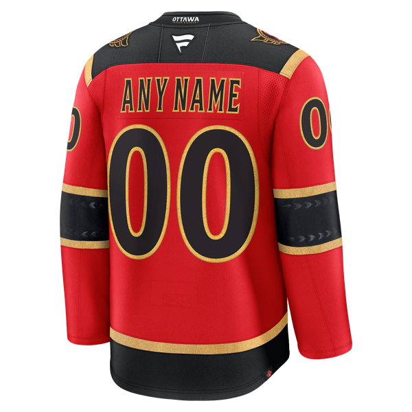 Selfika Ottawa Senators Fanatics Alternate Custom Jersey Red