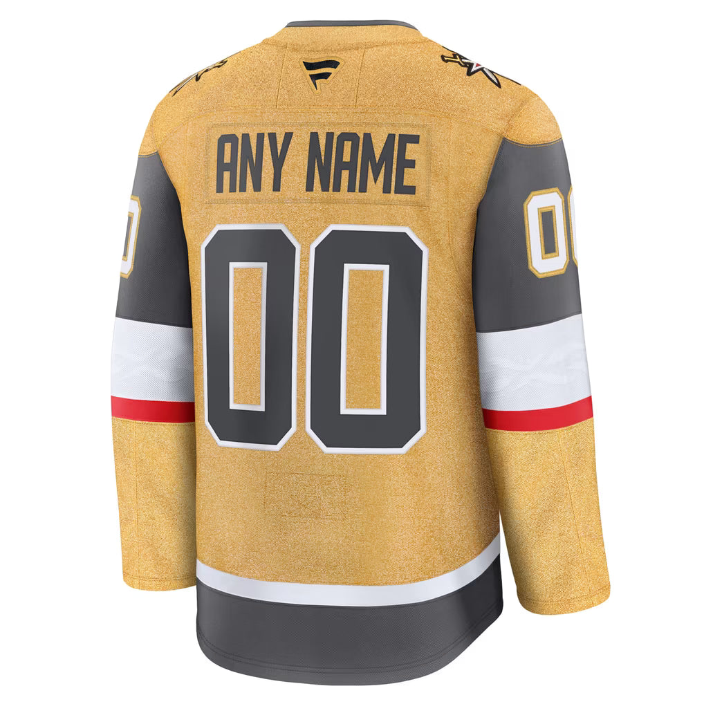 Selfika Vegas Golden Knights Fanatics Home Premium Jersey - Gold