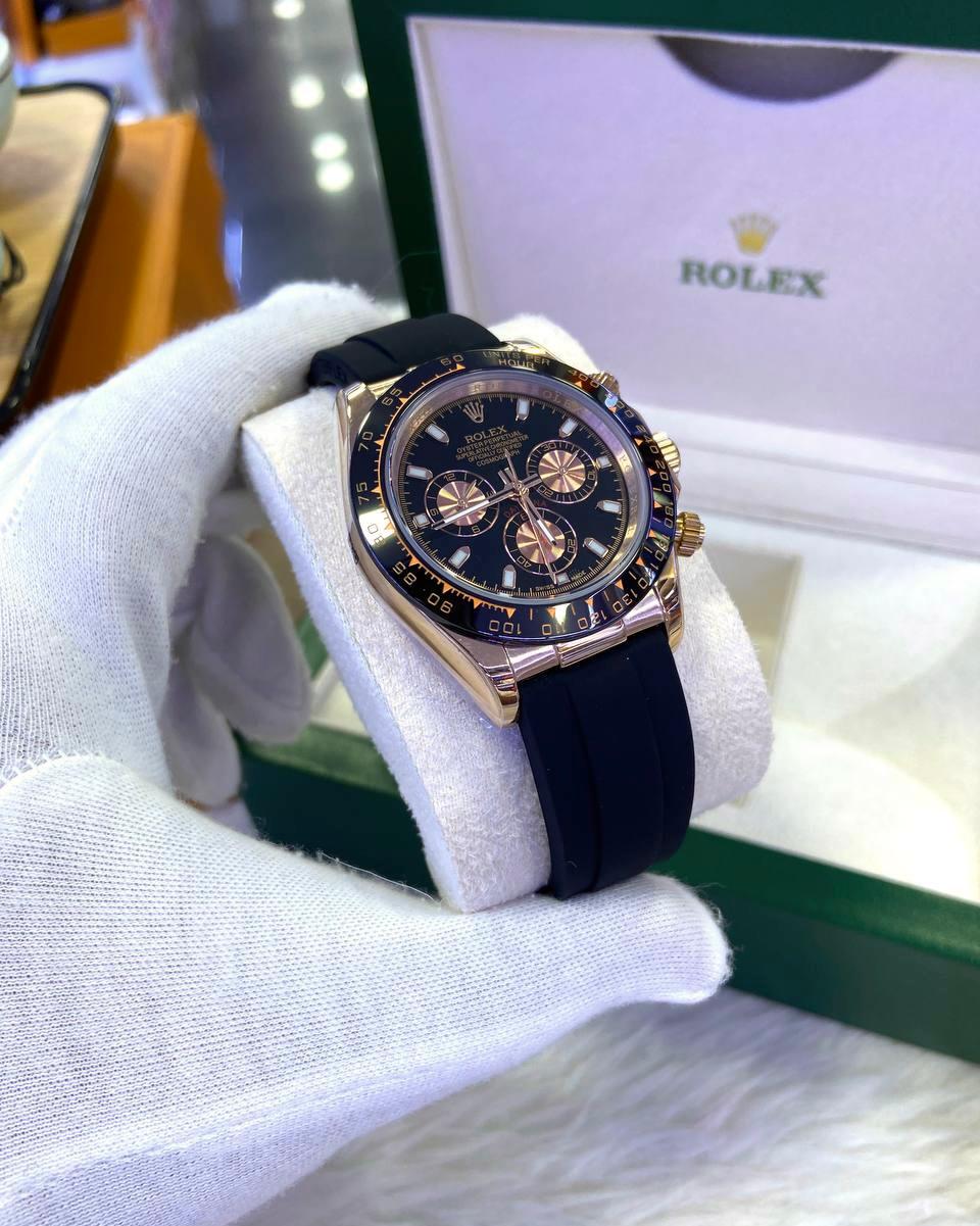 Selfika™ Daytona Rose Gold Black Dial 126515LN