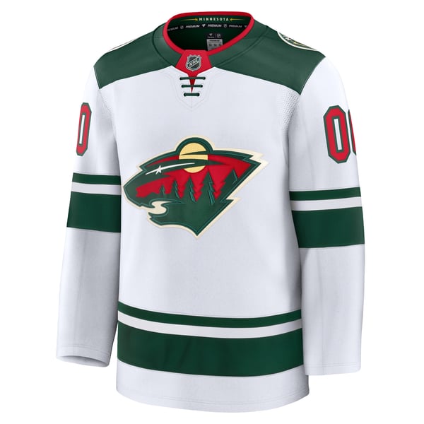 Selfika Fanatics Minnesota Wild Away Custom Jersey - White