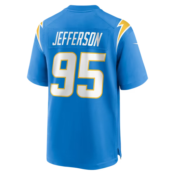 Jordan Jefferson Los Angeles Chargers Nike Team Game Jersey - Powder Blue