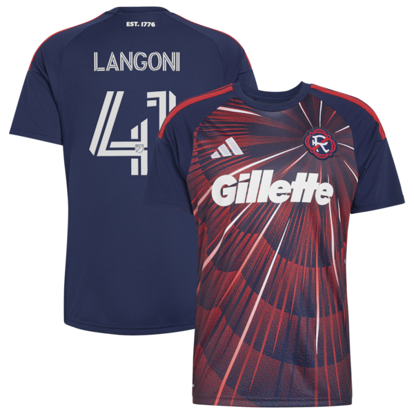 Adidas Luca Langoni New England Revolution 2026 Independence Day Replica Jersey Blue