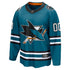 Selfika Fanatics San Jose Sharks Home Breakaway Custom Jersey - Teal