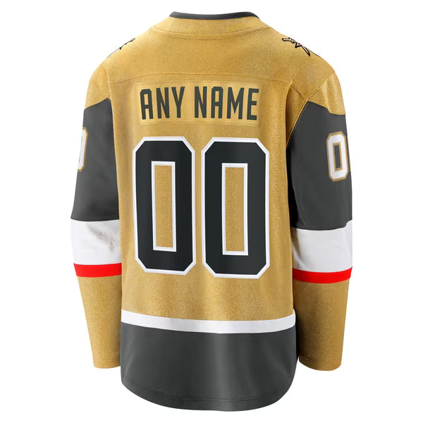 Selfika Vegas Golden Knights Fanatics Home Breakaway Custom Jersey