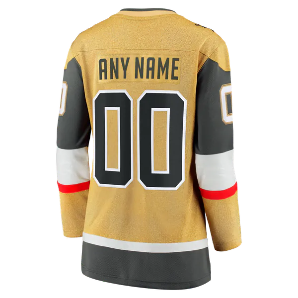 Selfika Fanatics Women's Vegas Golden Knights 2026 Stanley Cup Final Breakaway Custom Jersey - Gold
