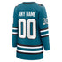 Selfika Fanatics Women's San Jose Sharks Teal Home Jersey