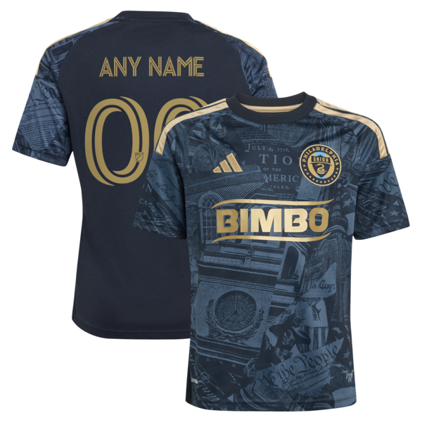 Adidas Philadelphia Union Youth 2026 1776 Kit Replica Custom Jersey Navy