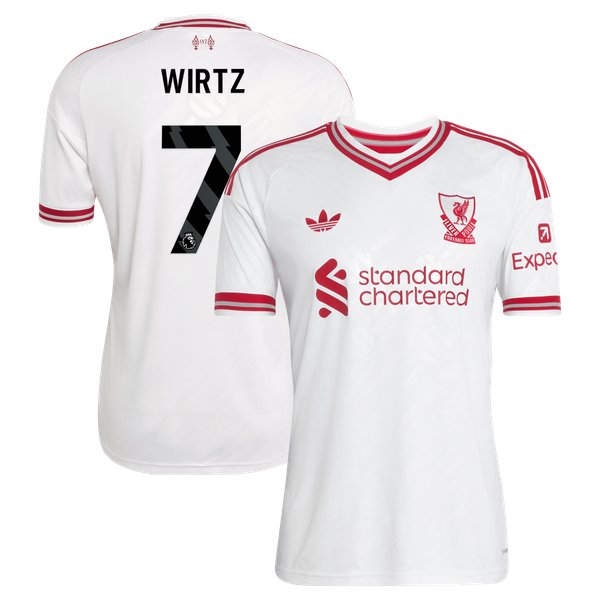 Florian Wirtz Liverpool adidas 2026/27 Away Replica Jersey - White