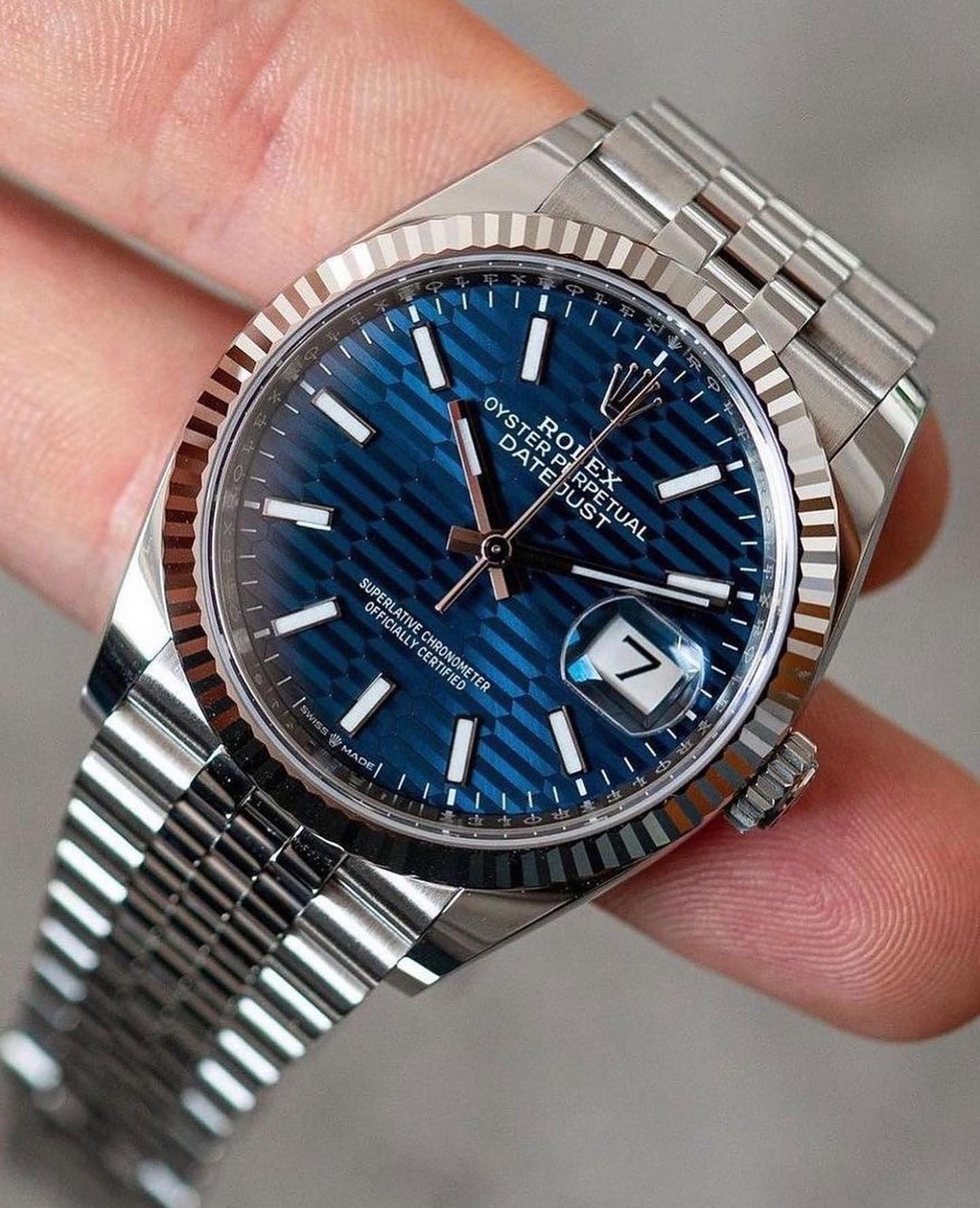 Selfika™ Datejust 36 Blue Dial Automatic Watch 126234