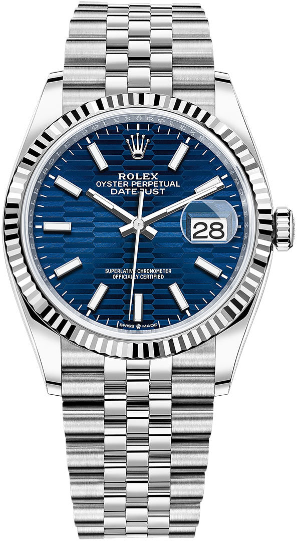 Selfika™ Datejust 36 Blue Dial Automatic Watch 126234