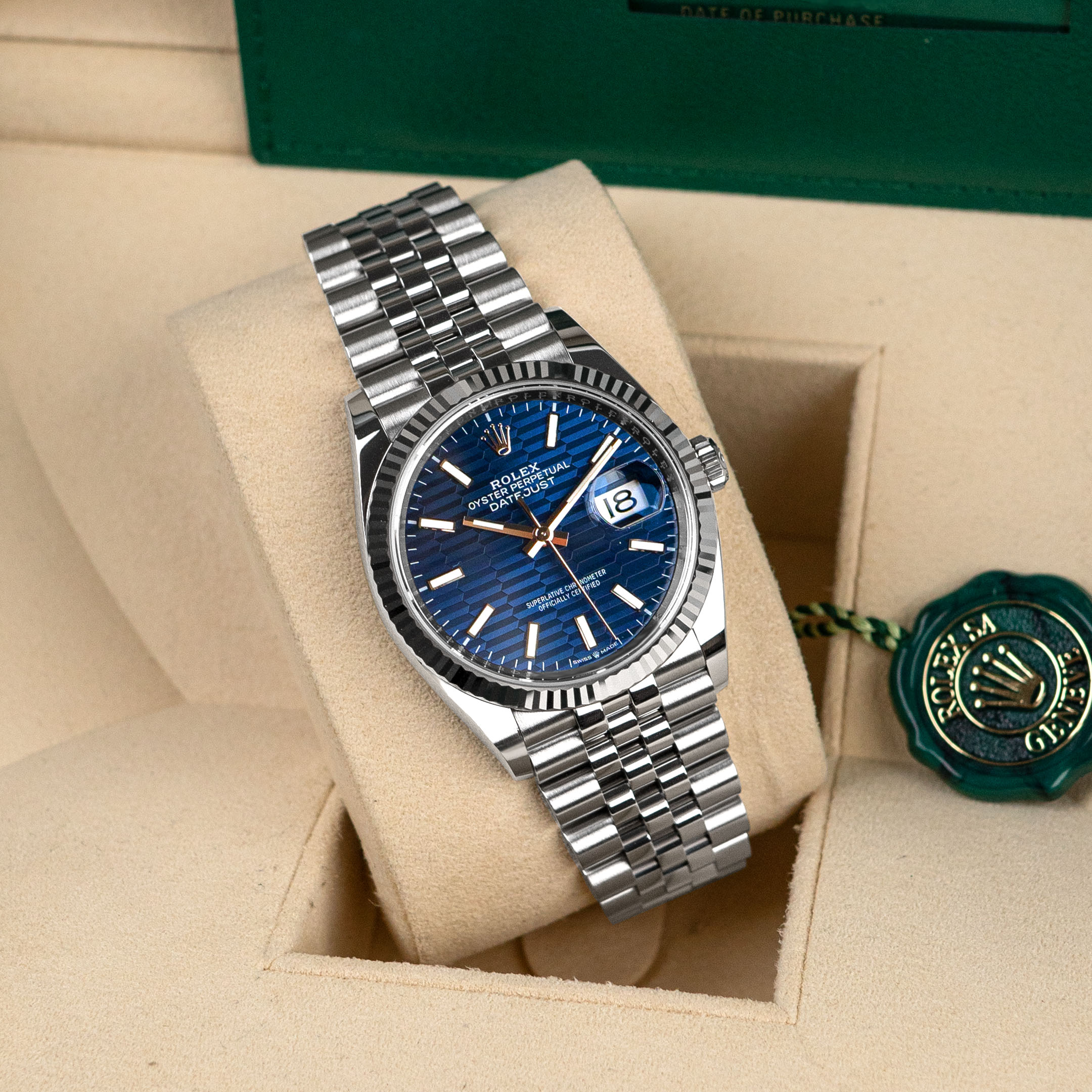 Selfika™ Datejust 36 Blue Dial Automatic Watch 126234