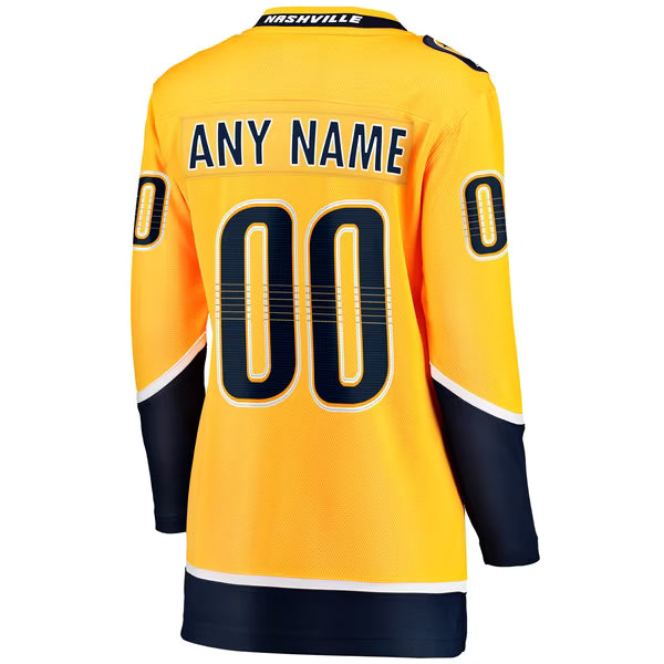 Selfika Fanatics Women's Nashville Predators Home Breakaway Custom Jersey