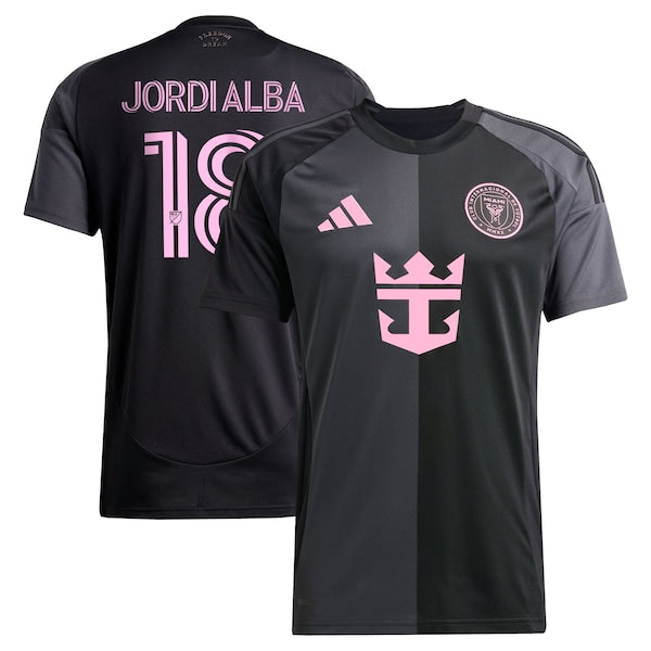 Jordi Alba Ramos Inter Miami CF adidas 2025 The Fortitude Kit Replica Player Jersey - Black