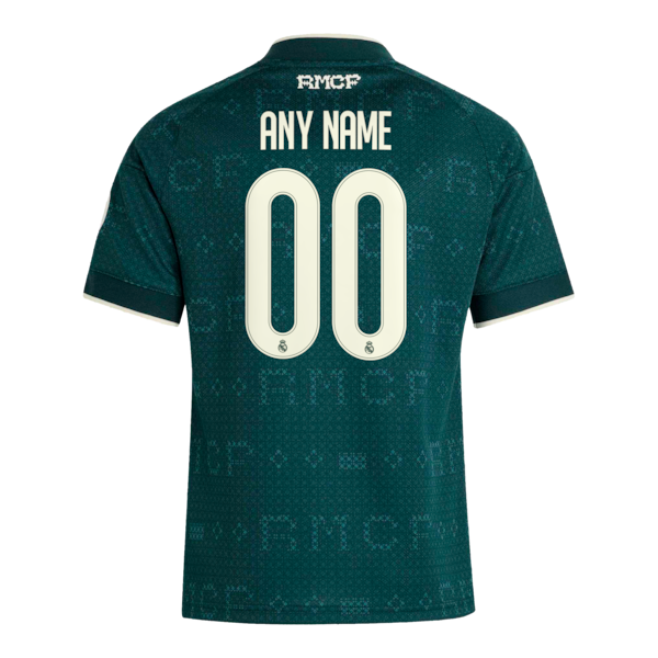 Real Madrid adidas Youth 2026/27 Away Replica Custom Jersey - Green