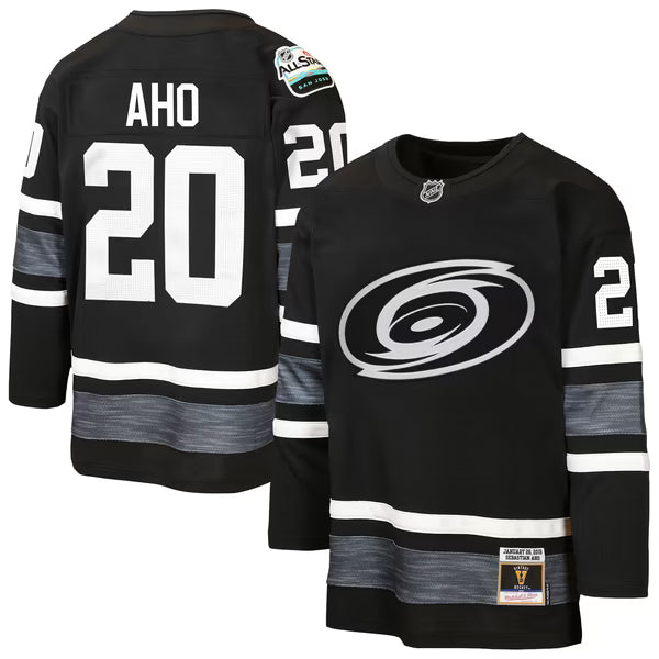 Selfika Youth Mitchell & Ness Sebastian Aho Carolina Hurricanes 2019 All-Star Jersey