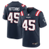 Quintayvious Hutchins New England Patriots Nike Team Game Jersey - Navy