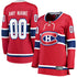 Selfika Fanatics Women's Montreal Canadiens Home Breakaway Custom Jersey - Red