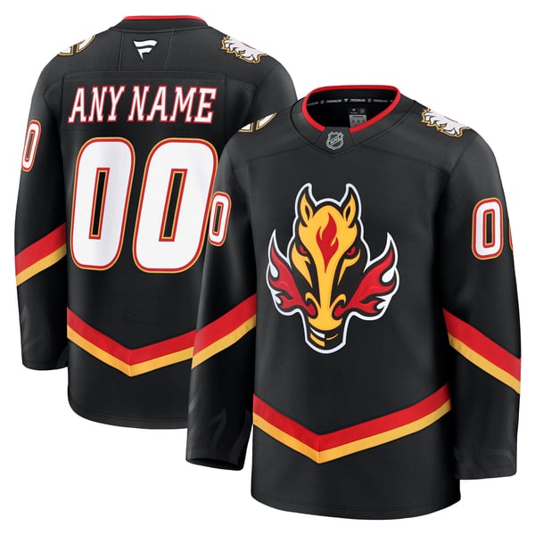 Selfika Calgary Flames Fanatics Alternate Premium Custom Jersey