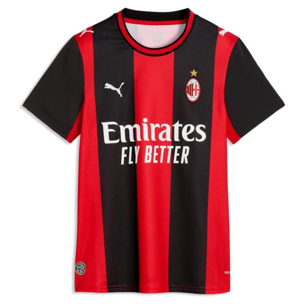 Puma Christian Pulisic AC Milan 2026/27 Home Replica Jersey Black/Red