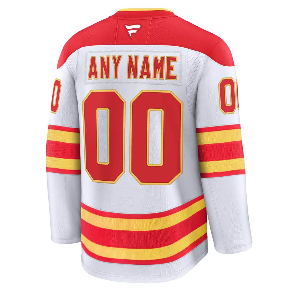 Selfika Fanatics Calgary Flames Away Premium Jersey White
