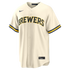 Jacob Misiorowski Milwaukee Brewers Nike Home Replica Jersey - Cream