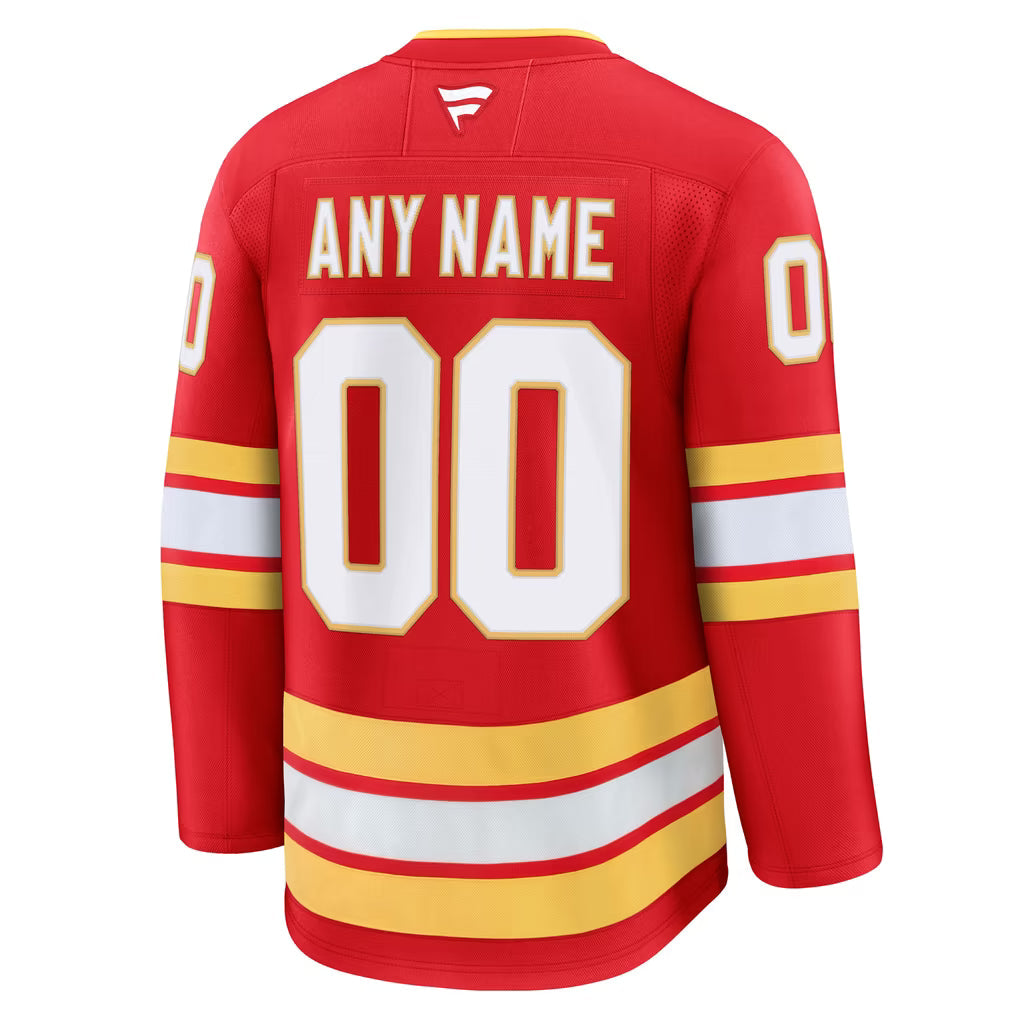 Selfika Fanatics Calgary Flames Home Premium Custom Jersey