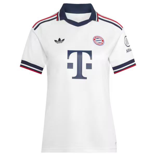 Michael Olise Bayern Munich adidas Women's 2026/27 Away Replica Jersey - White